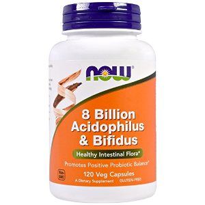 Acidophilus/Bifidus 8 Billion (120 Caps) NOW Foods